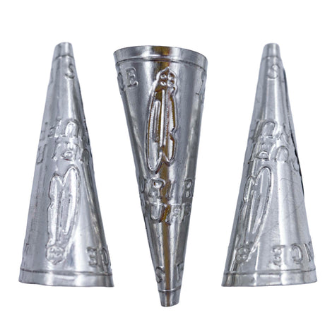 64JC815: Jingle Cones Adult Missouri River Style Silver 64mm - 100 Pieces