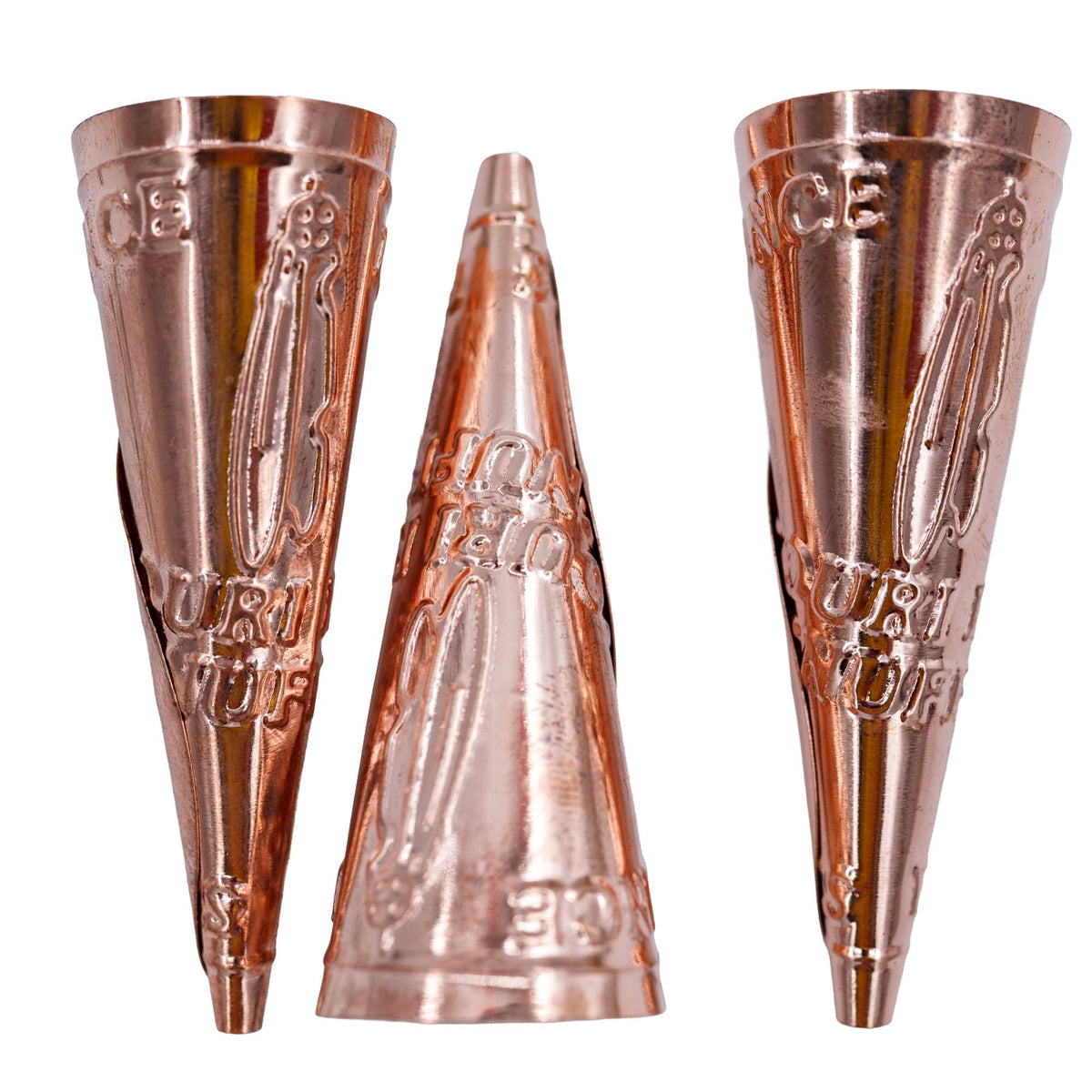 64JC856: Jingle Cones Adult Missouri River Style Copper 64mm - 100 Pieces