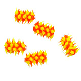 64MS134-22: Rubber Tube Orange w/Yellow 15mm - 5PPK