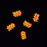 64MS134-22: Rubber Tube Orange w/Yellow 15mm - 5PPK