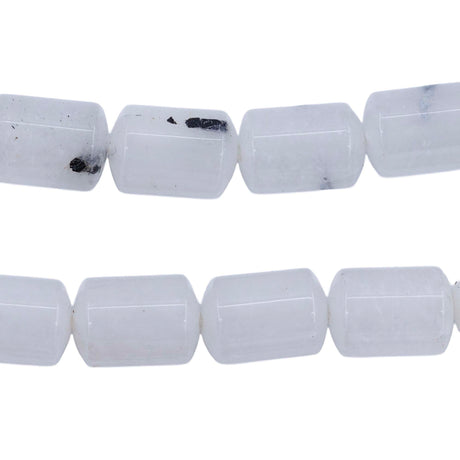 66ST611-MW: Milky White Quartz Barrel Some inclusion 8x12mm