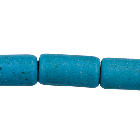 66ST612-TQ: Turquoise Magnesite Tube 9x16mm