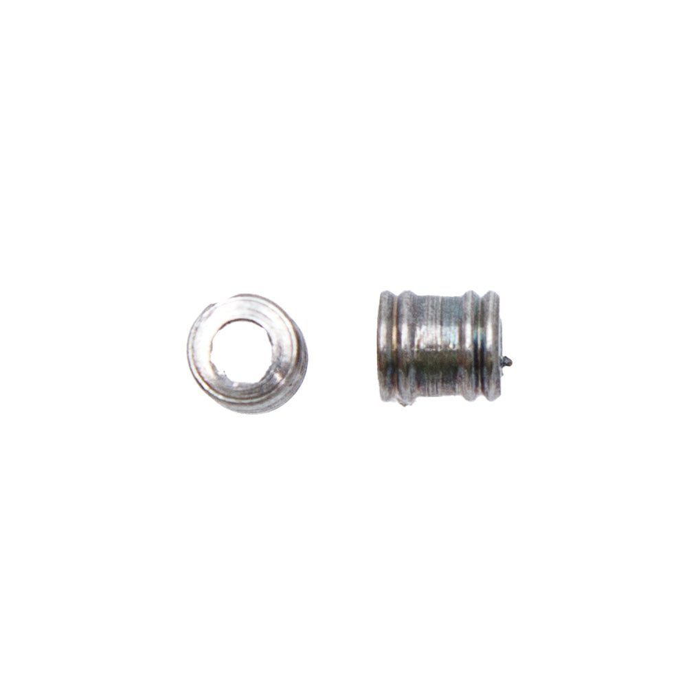 67ME815: Metal Tube Double Rings Nickel Silver 5x6mm-72PC