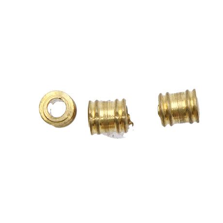 67ME854: Metal Tube Double Rings Brass 5x6mm-72PC