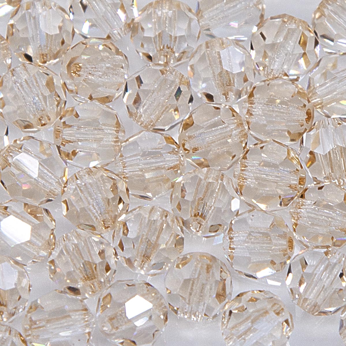 6CC051: Preciosa Crystal Round Honey 6mm-72PC