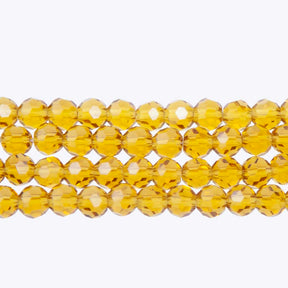 6CG251: 6mm Champagne Glass Faceted Round