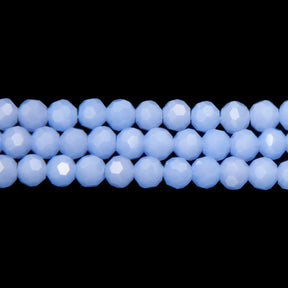 6CG270: 6mm Blue Opal Quartz Faceted Round Beads 15.5"