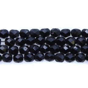 6FC109: CZ Facet Rd Black 6MM 300PC