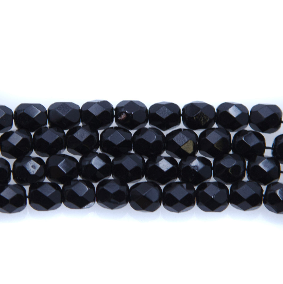 6FC109R: CZ FACET RD Black 6MM 50PC