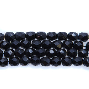 6FC109R: CZ FACET RD Black 6MM 50PC