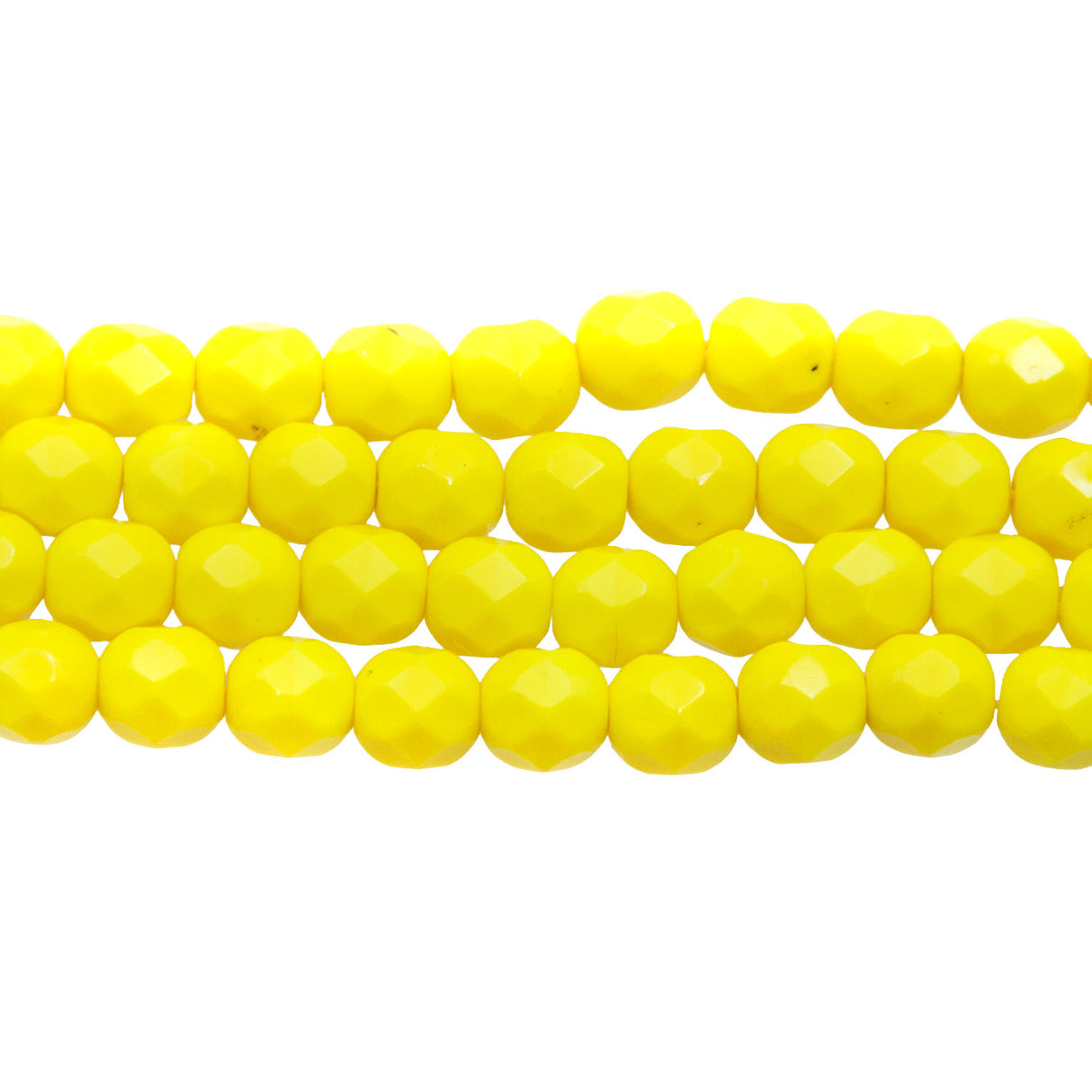 6FC122R: CZ FACET RD LT Yellow 6mm-50PC