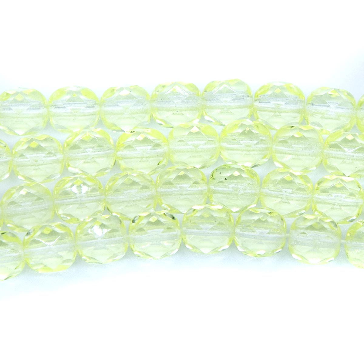6FC222R: Czech Faceted Round Jonquil Yellow 6mm 50PC