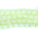 6FC222R: Czech Faceted Round Jonquil Yellow 6mm 50PC
