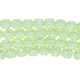 6FC222: Czech Faceted Round Jonquil Yellow 6mm 300 Pieces