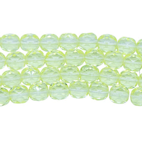 6FC222: Czech Faceted Round Jonquil Yellow 6mm 300 Pieces