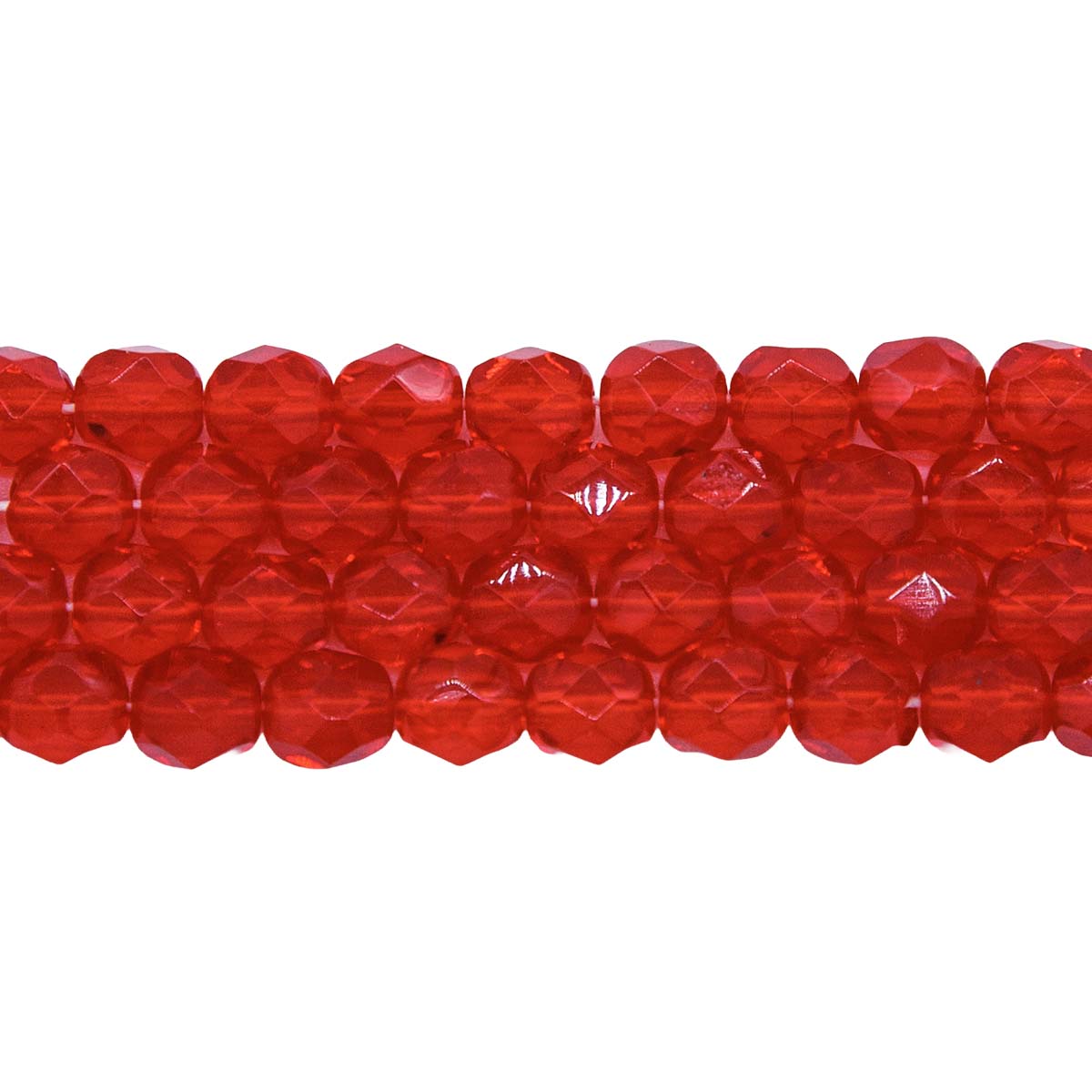 6FC244R: CZ FACET RD Trans Ruby 6mm-50PC
