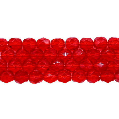 6FC244R: CZ FACET RD Trans Ruby 6mm-50PC