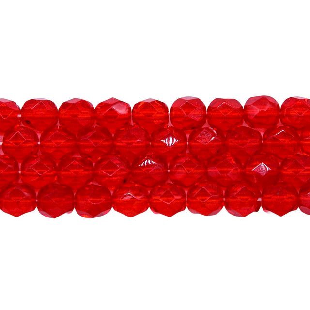 6FC244R: CZ FACET RD Trans Ruby 6mm-50PC