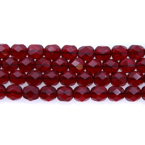 6FC246: CZ FACET RD TRANS Garnet 6MM 300PC