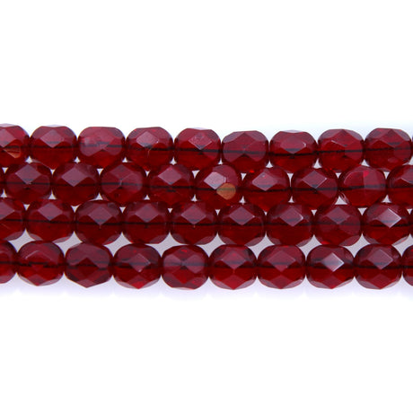 6FC246: CZ FACET RD TRANS Garnet 6MM 300PC