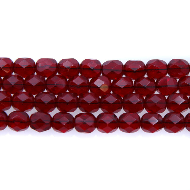 6FC246: CZ FACET RD TRANS Garnet 6MM 300PC