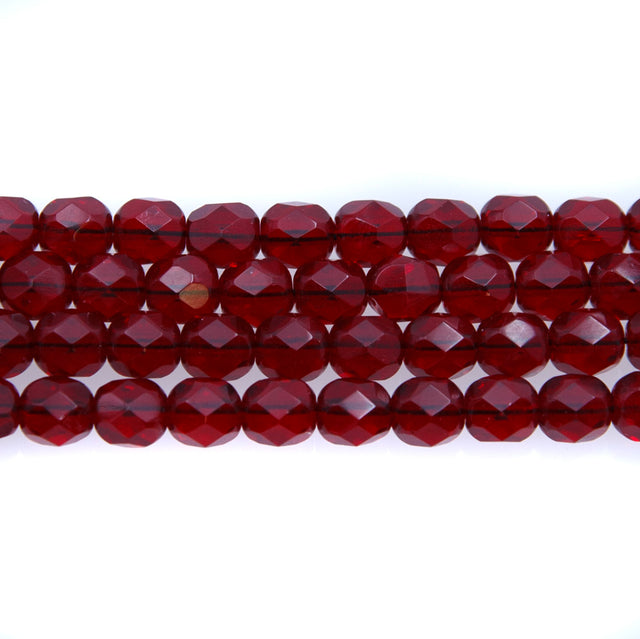 6FC246R: CZ FACET RD Trans Garnet 6mm 50PPK