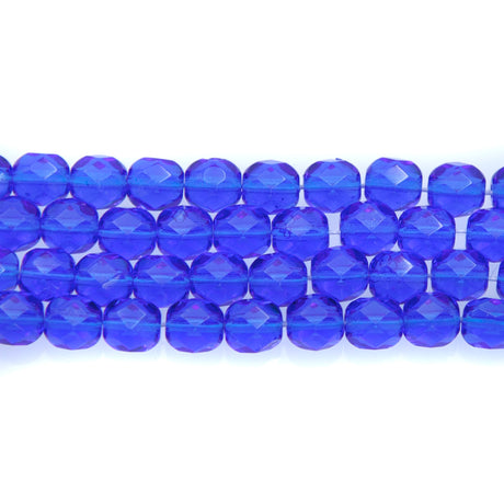 6FC267-D: CZ FACET RD TRANS DK Aqua 6MM-300PC