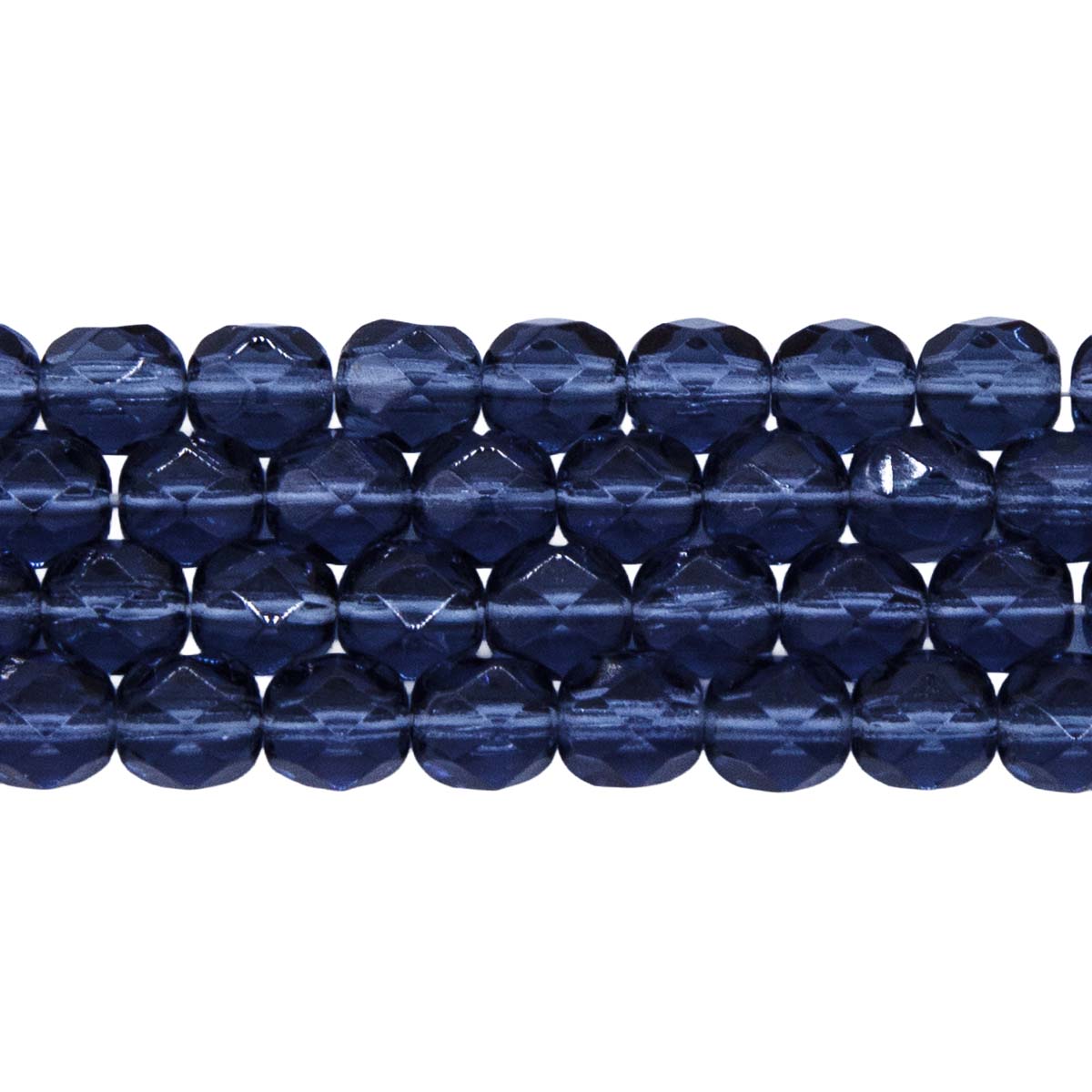 6FC269R: CZ Faceted Rd Tr Montana Blue 6mm 50 Pcs