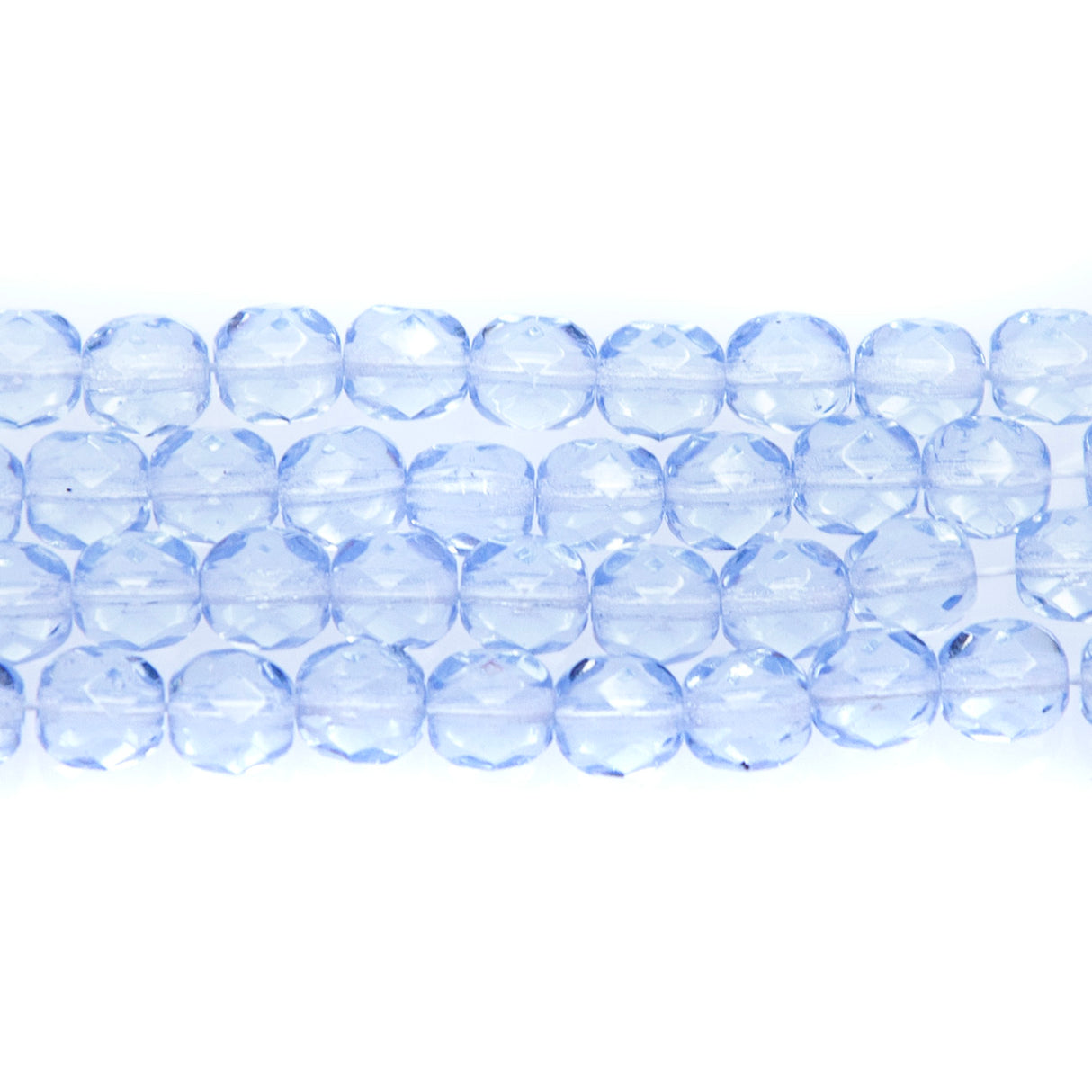 6FC272: CZ FACET RD TRANS LT Sapphire 6MM-300PC