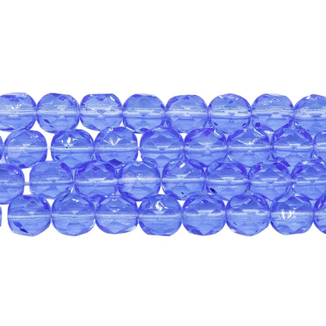 6FC273: CZ FACET RD TRANS MED LT Sapphire 6MM - 300PC