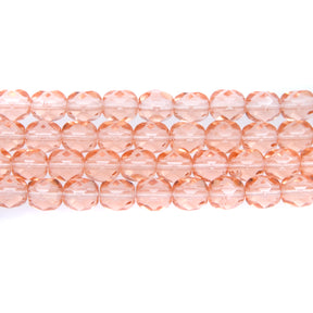 6FC291-D: CZ FACET RD TRANS DK Pink 6MM-300PC