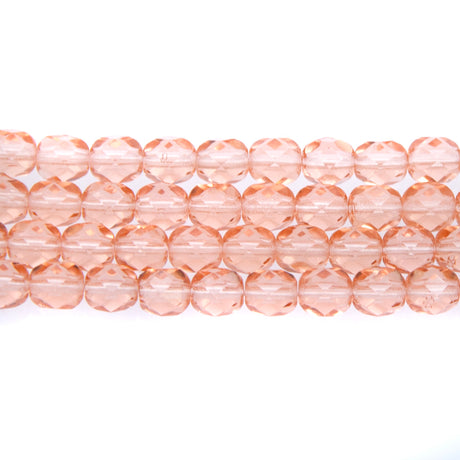 6FC291-DR: CZ FACET RD Trans DK Pink 6mm-50PC