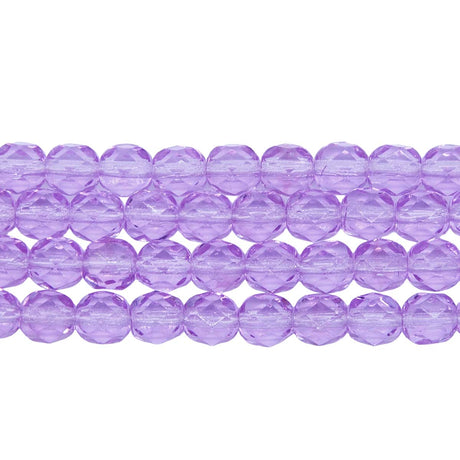 6FC295-V: CZ FACET RD Violet 6mm-300PC
