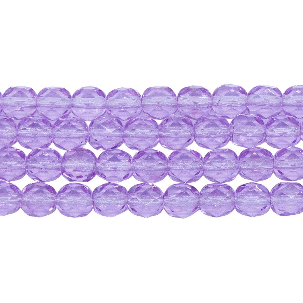 6FC295-VR: CZ FACET RD Violet 6mm-50PC