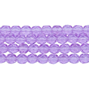 6FC295-VR: CZ FACET RD Violet 6mm-50PC