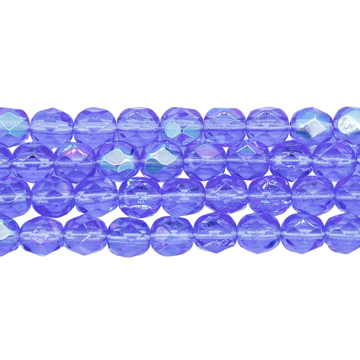 6FC574: CZ FACET RD Sapphire AB 6MM 300PC