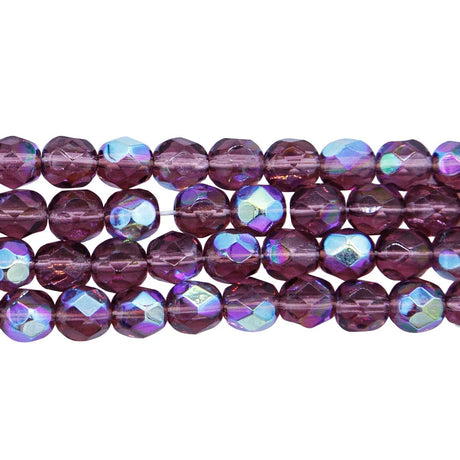 6FC598: CZ FACET RD Amethyst AB 6MM 300PC