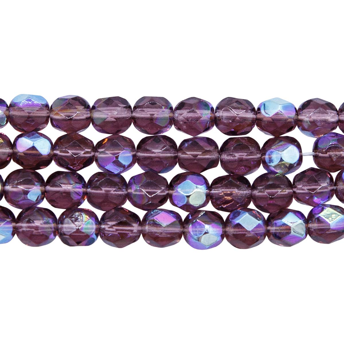 6FC598R: CZ FACET RD Amethyst AB 6mm 50PC