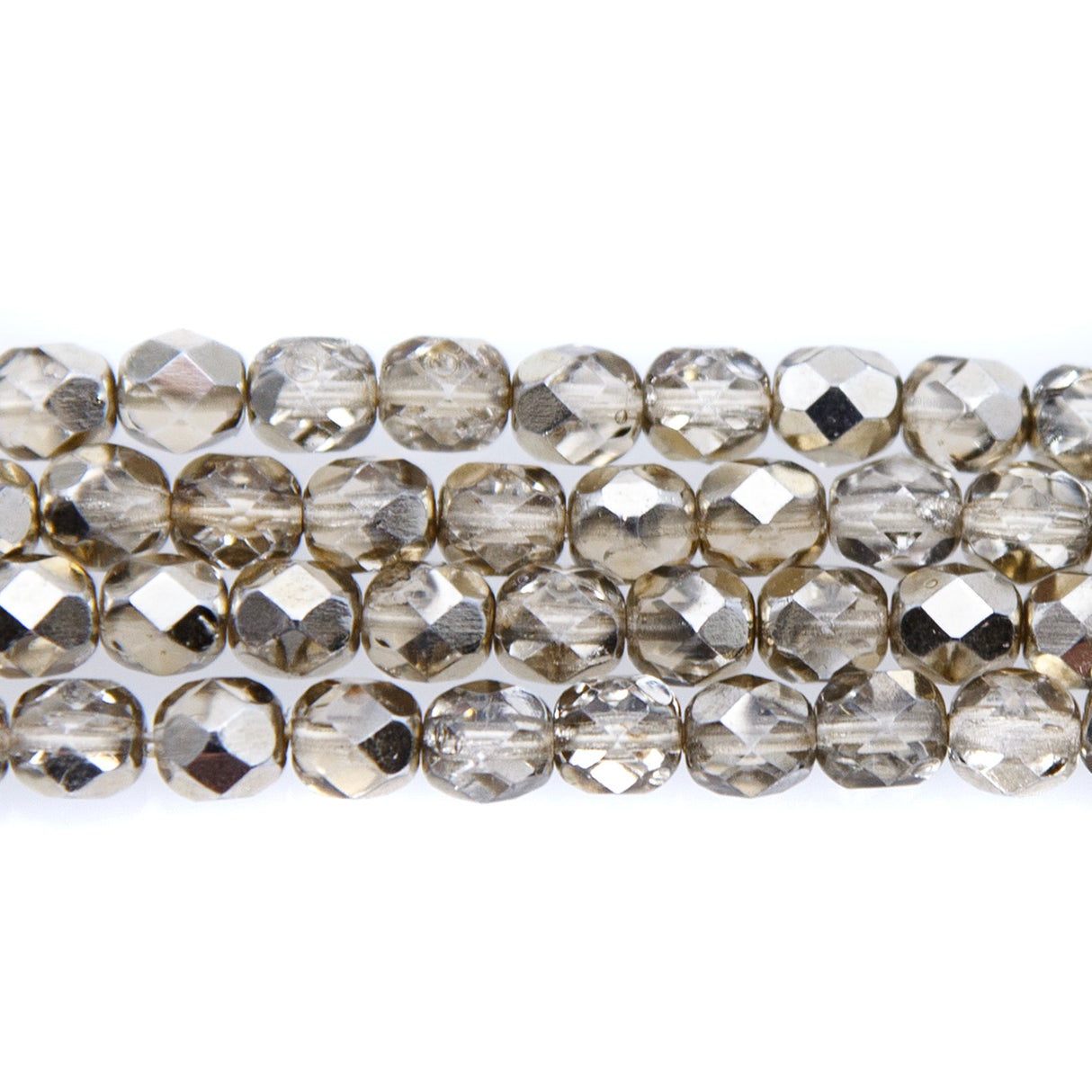 6FC853-H: CZ FACET RD LT Gold Half Coated 6mm 300PC