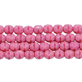 6FC993R: CZ FACET RD Satin Pink 6mm-50PC