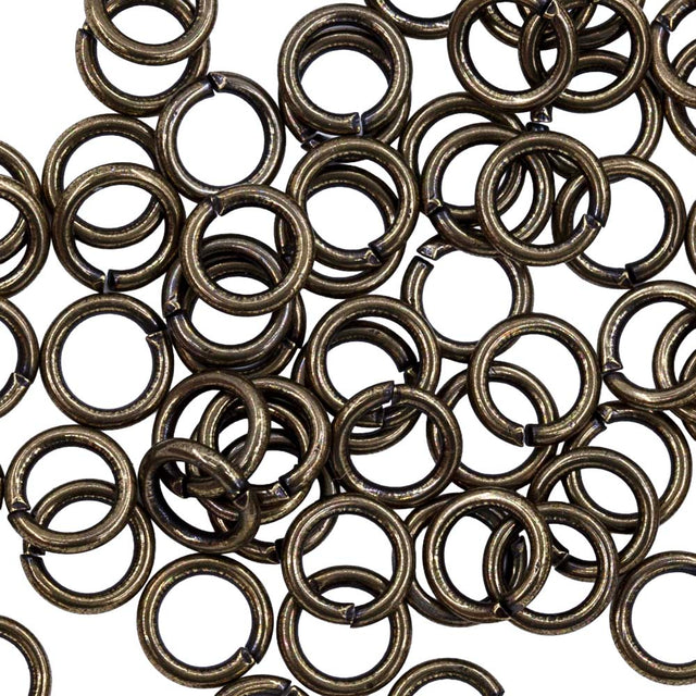 6FI200-AB: Jump Ring ANT Brass 6mm - 72PC