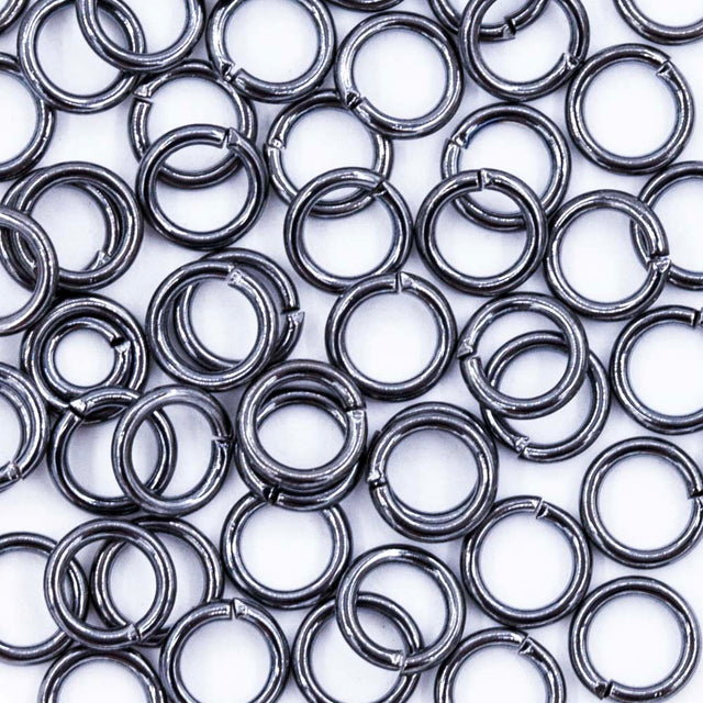 6FI200-GM: Jump Ring Gun Metal 6mm NF - 72PC