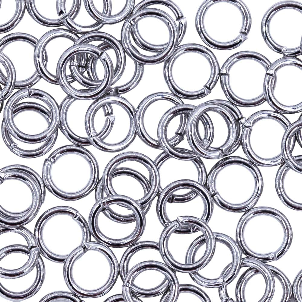 6FI200-R: Jump Ring Rhodium 6mm NF - 72PC