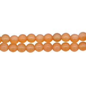 6FO633: Fiber Optic Round Peach 6mm