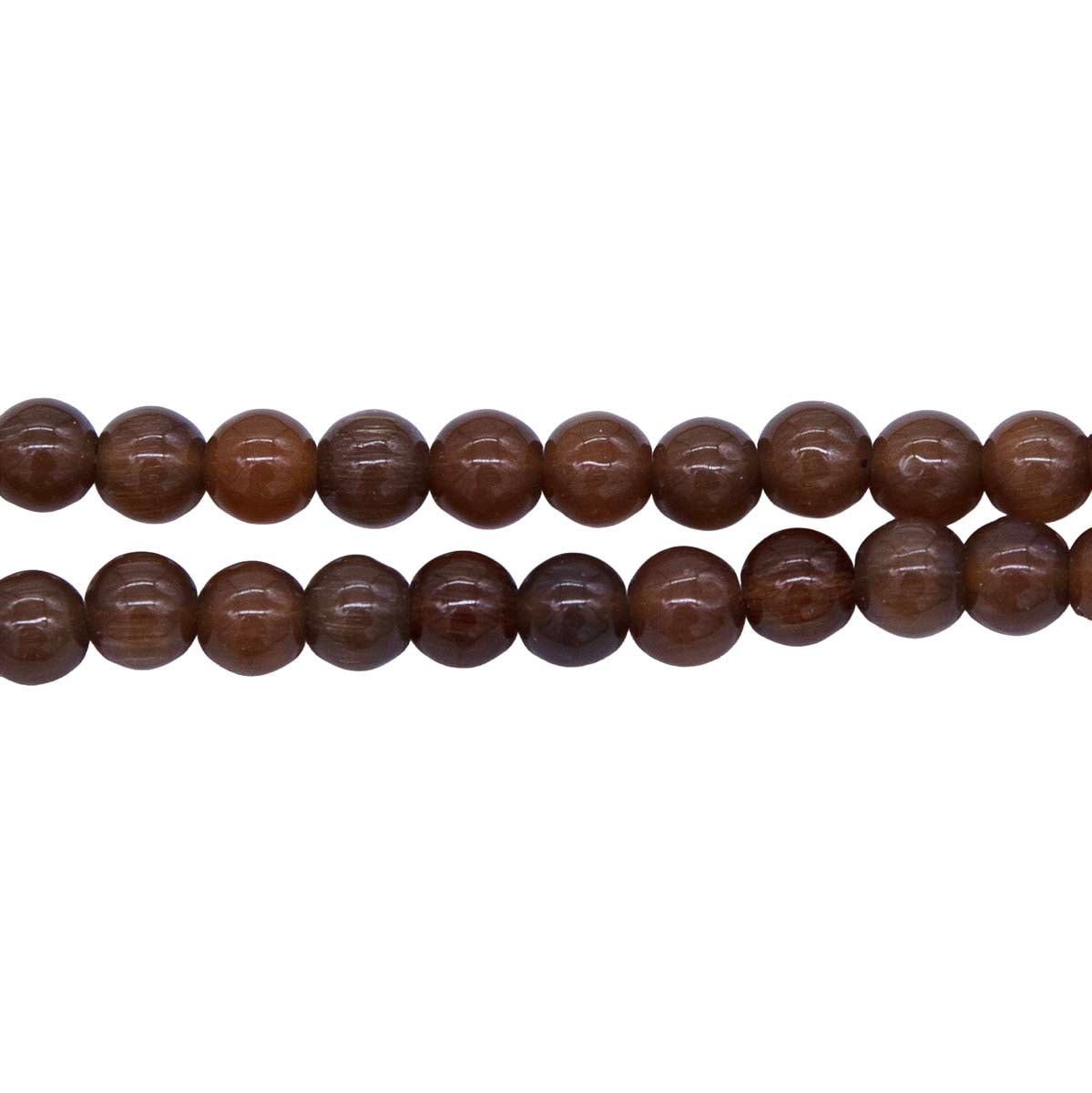 6FO657-2: Fiber Optic Bead Round Dark Brn 6mm