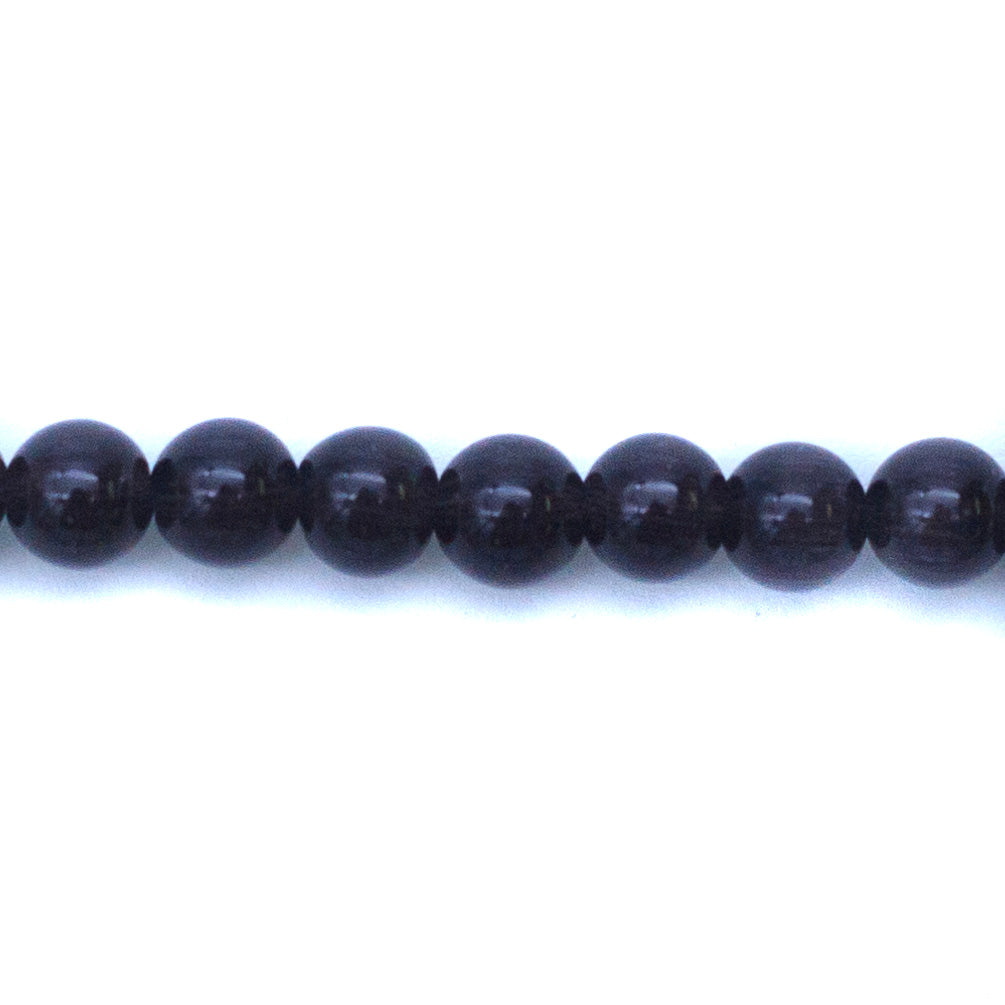 6FO659: Fiber Optic Round Deep Grey Brown 6mm