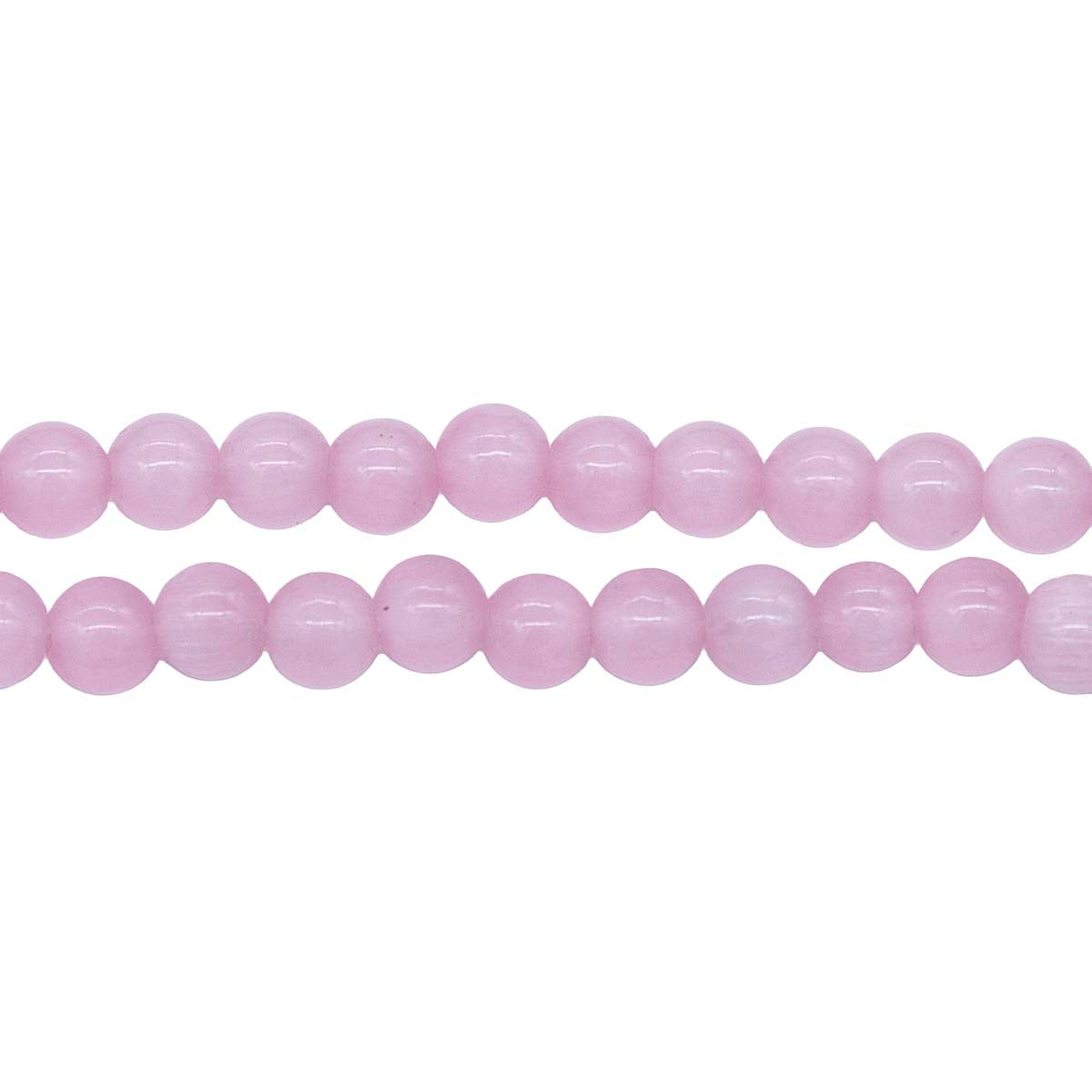 6FO692-2: Fiber Optic Bead Round Pink 6mm