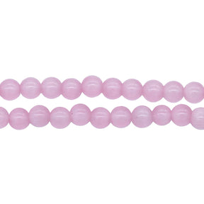 6FO692-2: Fiber Optic Bead Round Pink 6mm