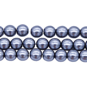 6GP605: CZ Glass Pearl Grey 6mm - 300PC