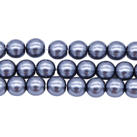6GP605: CZ Glass Pearl Grey 6mm - 300PC